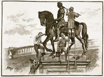 King William Black festménye, Dublin, 1822, illusztráció a Cassells Illustrated History of England című műből