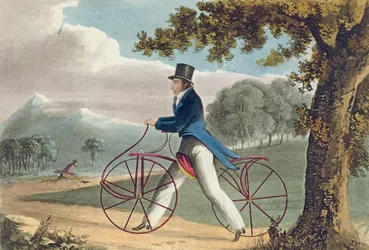 Gyalogos hobbiló, az Ackermanns Művészetek Tárából, 1819