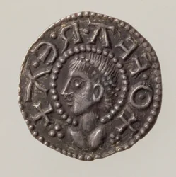 Penny of Offa, Mercia királya, 757-96 (előlap) (ezüst) (a hátoldalt lásd: 168072)