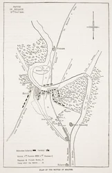 A meeanee-i csata terve, illusztráció Cassell Illustrated History of England című művéből
