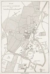 Lucknow város terve, a Cassells Illustrated History of England-től