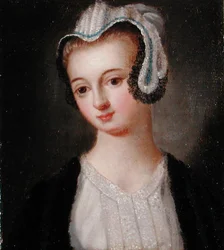 Faith Hardwick portréja (olaj a panelen)