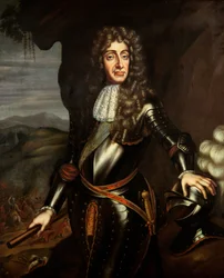 II. Jakab (1633-1701) páncélos portréja