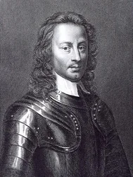 John Hampden (1594-1643) portréja (metszet)