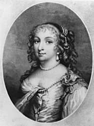Lady Denham portréja a „Characters Illustrious in British History”-ból, Richard Earlom és Charles Turner, 1815