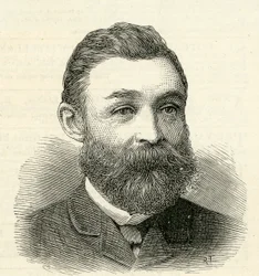 Mr. R.Urwin, a Tyne fejlesztési biztosok titkárának portréja, 1884