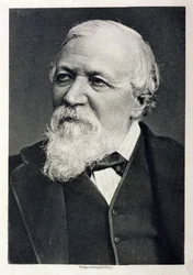 Robert Browning (1812-89) portréja Fradelle és Young fényképéről, Walker és Boutall metszete, 1881