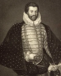 Sir Christopher Hatton (1540-91) portréja a „Lodge