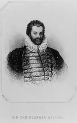 Sir Christopher Hatton (1540-91) portréja a „Lodge