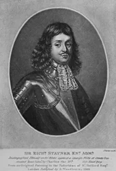 Sir Richard Stainer portréja a „Characters Illustrious in British History”-ból, Richard Earlom és Charles Turner, 1815