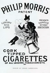 A Philip Morris Cigarettes plakátja, Linsay Sambourne, 1896