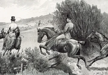 Albert herceg vadászat a Belvoir kastély közelében