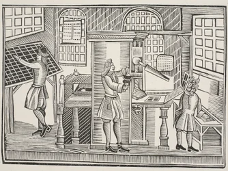Nyomda, 1710 körül