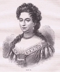 II. Mária angol királynő (litográfia)