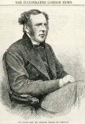 Dr. Pelham jobboldali tiszteletes, Norwich püspöke a The Illustrated London News-tól 1865. október 14.