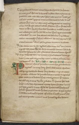 Királyi 13. A.XI, f.47vInitial P.De temporum ratione.Bede a Tiszteletreméltó.Vegyes számítástechnikai és csillagászati munkák.XI.század-XII.