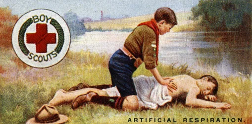 Cserkész elsősegélynyújtó jelvény, 1929
