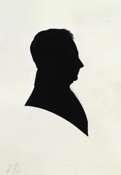 EB sziluettje, Michael Faradays albumból (tinta papíron)