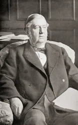 Sir William Harcourt a "Gladstone: The Man and the Statesman" című művéből, David Williamsontól, 1898-ban