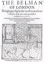 The Bellman of London, Thomas Dekker (kb. 1570-kb. 1641) címlap, nyomtatta Nathaniel Butter, 1608