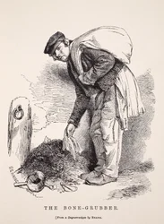 A Bone-Grubber, Richard Beard dagerrotípiája nyomán, illusztrációja a London Labor és London Poor című könyvéből Henry Mayhew, pub. 1862