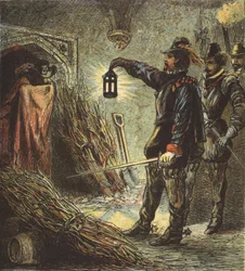 Guy Fawkes elfogása, pub. 1890
