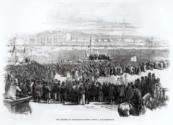 A Chartist Meeting a Kennington Commonon, 1848. április