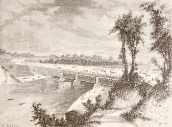 A Girard Point híd (litho)