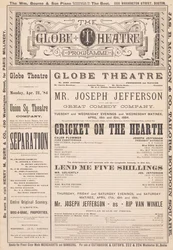 A Globe Színházi Program, 1884. április 21