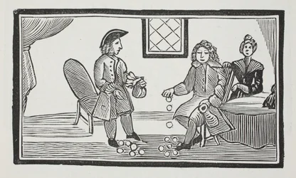The History of the Blind Beggar of Bethnal Green, illusztráció a Chap-books of the Eightenth Century, John Ashton, pub. 1882
