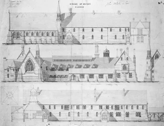 Az Irgalmasság Háza, Clewer, 1853 körül