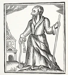 The Wandering Jew, illusztráció a Chap-books of the Eightenth Century, John Ashton, pub. 1882