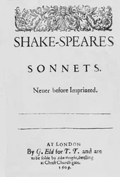 Shakespeare szonettek címlapja