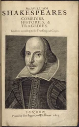 Címoldal Shakespeare portréjával, a 