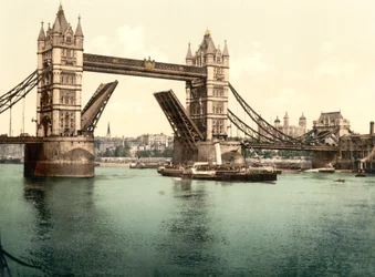 Tower Bridge, London (kézzel színezett fotó)