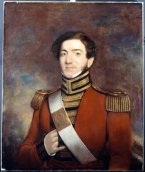 Azonosítatlan tiszt, 32. ezred (Bengália) bennszülött gyalogság, 1828 körül
