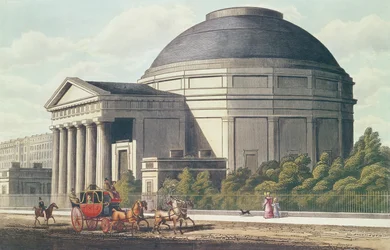 Kilátás a Colosseumra, a Regents Parkra
