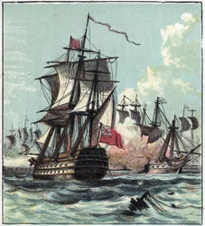 A forradalom háborúja: II. csata a 13. Prairial Year II-ben (1794. 01. 06.) a Louis Thomas Villaret de Joyeuse által vezényelt francia század és Howe admirális (1726-1799) brit hadserege közötti tengeri ütközet volt Ouessant mellett. A britek nyertek. Lord