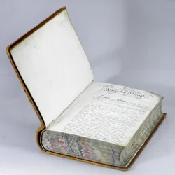 Waterloo Medal Roll, 1815 körül (toll és tinta papíron, bőrkötéses kötetben)