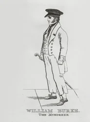 William Burke, 1829 körül (rézkarc)