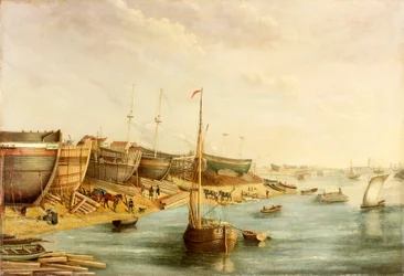 William Piles Hajógyár, North Sands, 1830 körül