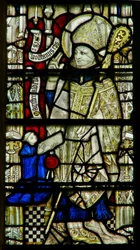 St Wulstont ábrázoló Clsty N3 ablak