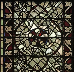 Grisaille-t ábrázoló w58-as ablak