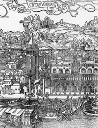 Velence, Erhard Reuwich (1455-1490) fametszete, Olaszország