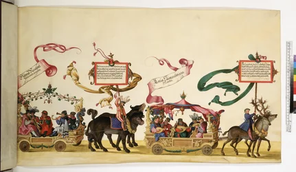 Egész oldal: részlet a Diadalmenetből, 1550-1600 körül