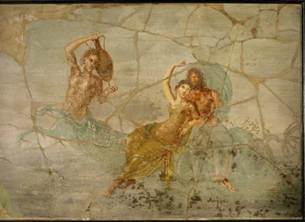 Neptunusz és Amphitrité egy tritón farkán lovagolva