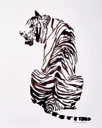 Fenséges csíkos tigris