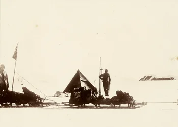 A legdélibb pont: déli szélesség 85° 17’, Nemzeti antarktiszi expedíció. Sir Ernest Henry Shackleton „Nemzeti antarktiszi expedíció (1901-1903)” című albumából