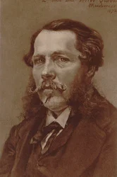 Alfred Quidant zongoraművész és zeneszerző portréja 1815-1893, 1872.