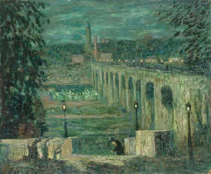 High Bridge at Night, New York City, kb. 19101920.